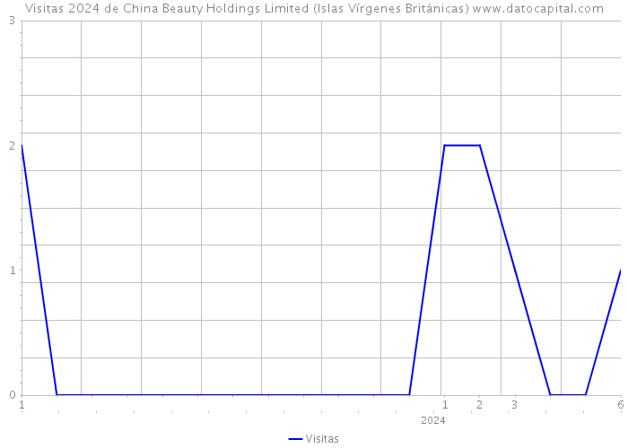 Visitas 2024 de China Beauty Holdings Limited (Islas Vírgenes Británicas) 