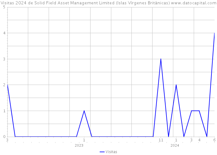Visitas 2024 de Solid Field Asset Management Limited (Islas Vírgenes Británicas) 