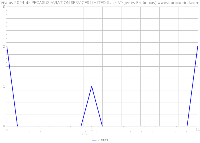 Visitas 2024 de PEGASUS AVIATION SERVICES LIMITED (Islas Vírgenes Británicas) 