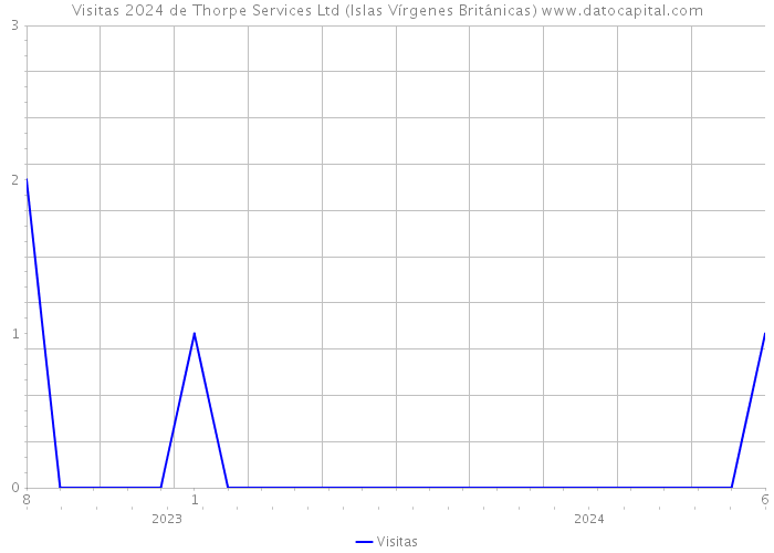 Visitas 2024 de Thorpe Services Ltd (Islas Vírgenes Británicas) 