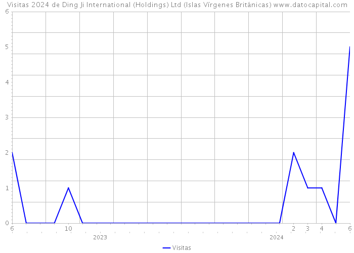 Visitas 2024 de Ding Ji International (Holdings) Ltd (Islas Vírgenes Británicas) 