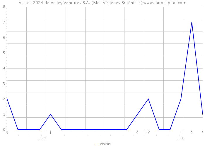 Visitas 2024 de Valley Ventures S.A. (Islas Vírgenes Británicas) 