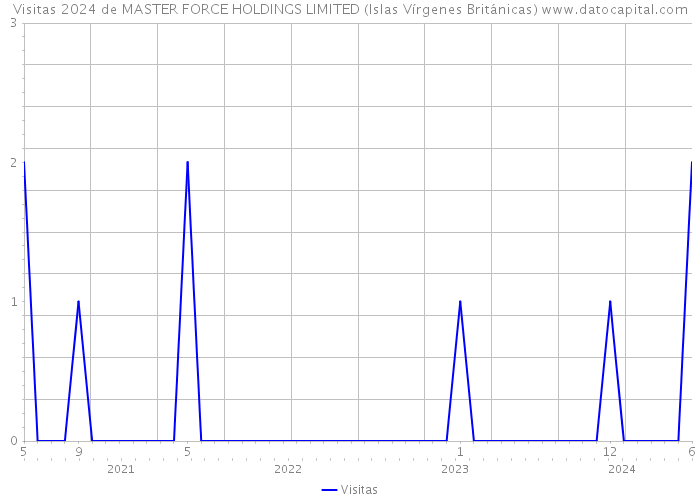 Visitas 2024 de MASTER FORCE HOLDINGS LIMITED (Islas Vírgenes Británicas) 