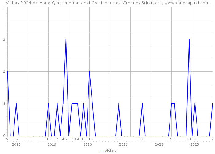 Visitas 2024 de Hong Qing International Co., Ltd. (Islas Vírgenes Británicas) 
