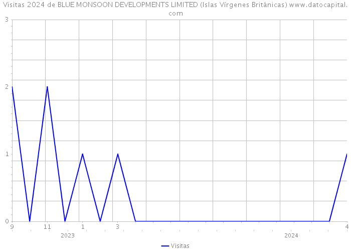Visitas 2024 de BLUE MONSOON DEVELOPMENTS LIMITED (Islas Vírgenes Británicas) 