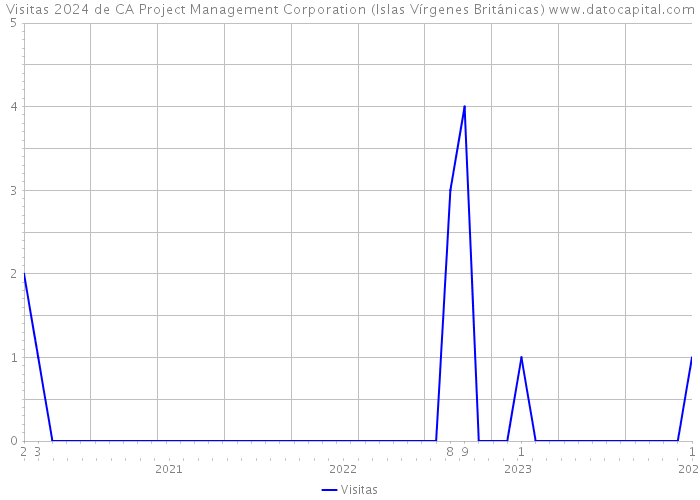 Visitas 2024 de CA Project Management Corporation (Islas Vírgenes Británicas) 