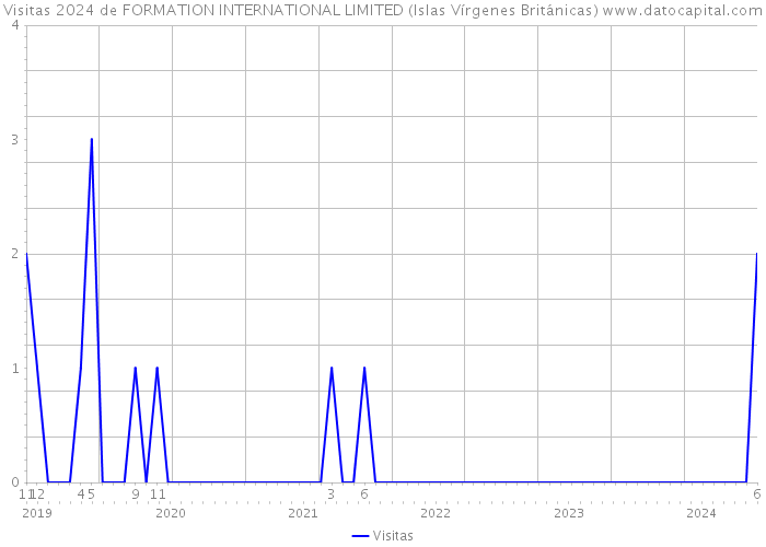 Visitas 2024 de FORMATION INTERNATIONAL LIMITED (Islas Vírgenes Británicas) 