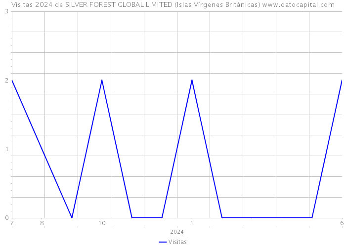 Visitas 2024 de SILVER FOREST GLOBAL LIMITED (Islas Vírgenes Británicas) 