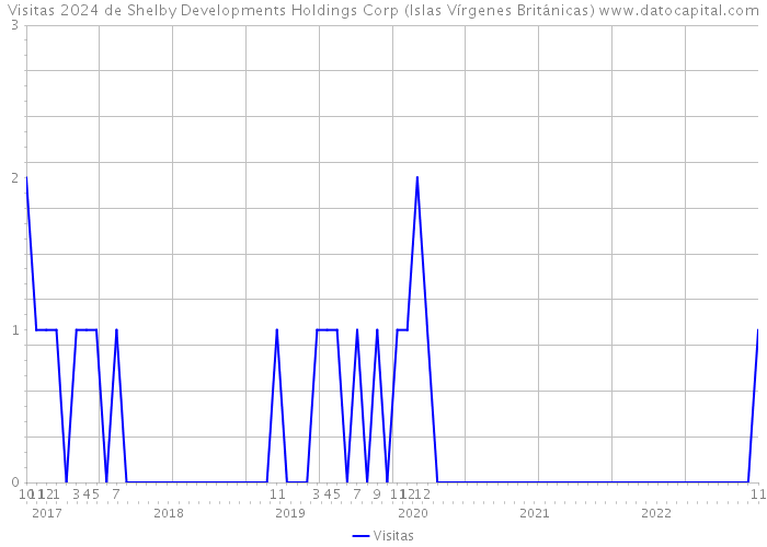 Visitas 2024 de Shelby Developments Holdings Corp (Islas Vírgenes Británicas) 