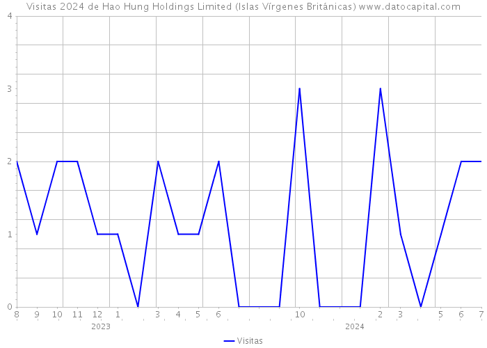 Visitas 2024 de Hao Hung Holdings Limited (Islas Vírgenes Británicas) 