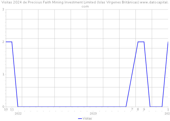 Visitas 2024 de Precious Faith Mining Investment Limited (Islas Vírgenes Británicas) 