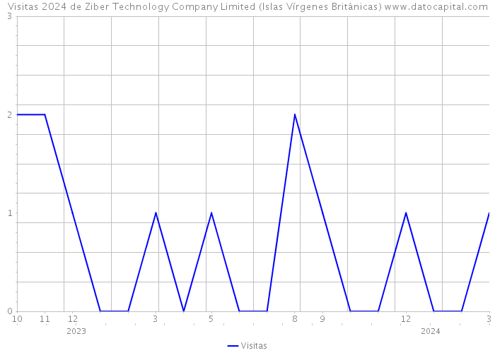 Visitas 2024 de Ziber Technology Company Limited (Islas Vírgenes Británicas) 