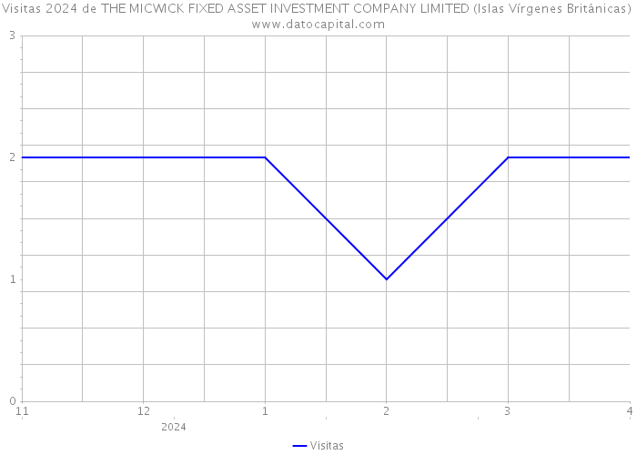 Visitas 2024 de THE MICWICK FIXED ASSET INVESTMENT COMPANY LIMITED (Islas Vírgenes Británicas) 