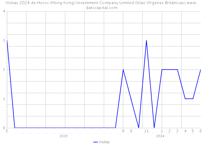 Visitas 2024 de Horoc (Hong Kong) Investment Company Limited (Islas Vírgenes Británicas) 
