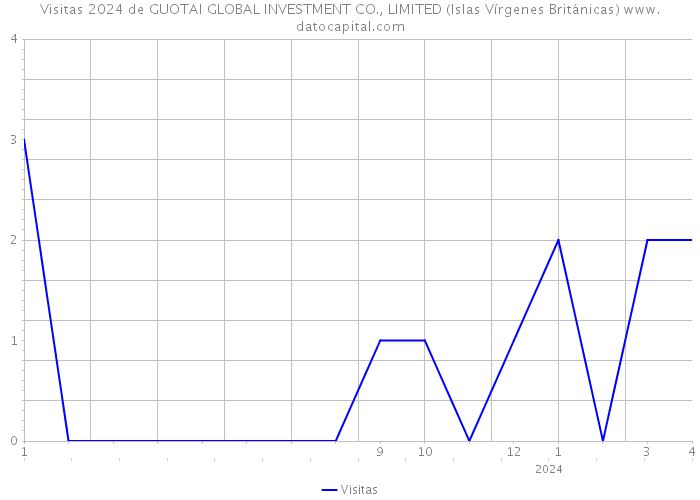 Visitas 2024 de GUOTAI GLOBAL INVESTMENT CO., LIMITED (Islas Vírgenes Británicas) 