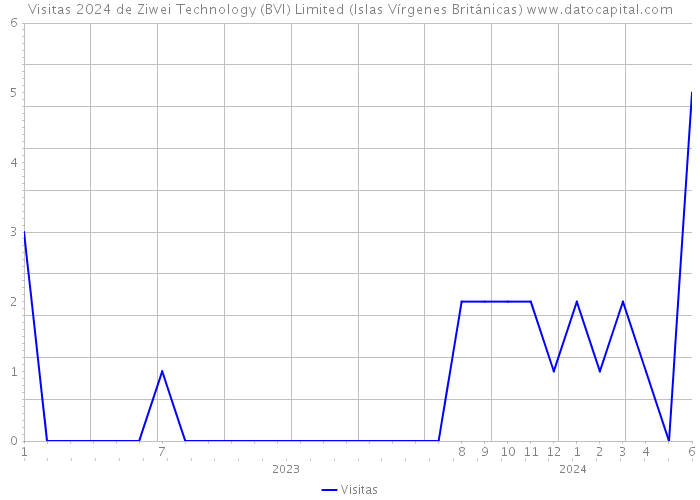 Visitas 2024 de Ziwei Technology (BVI) Limited (Islas Vírgenes Británicas) 