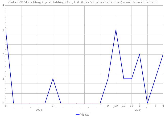 Visitas 2024 de Ming Cycle Holdings Co., Ltd. (Islas Vírgenes Británicas) 