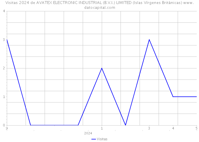 Visitas 2024 de AVATEX ELECTRONIC INDUSTRIAL (B.V.I.) LIMITED (Islas Vírgenes Británicas) 