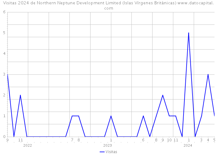 Visitas 2024 de Northern Neptune Development Limited (Islas Vírgenes Británicas) 