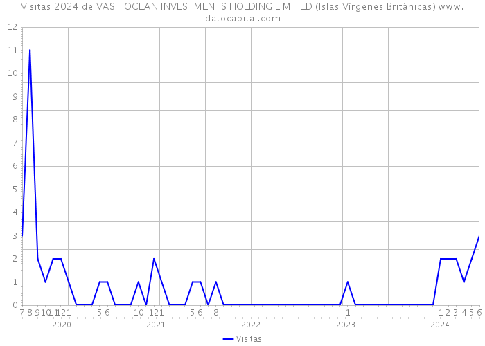 Visitas 2024 de VAST OCEAN INVESTMENTS HOLDING LIMITED (Islas Vírgenes Británicas) 