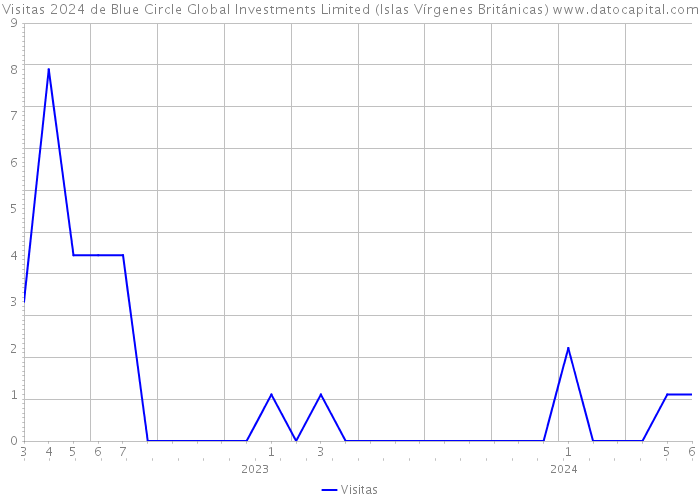 Visitas 2024 de Blue Circle Global Investments Limited (Islas Vírgenes Británicas) 