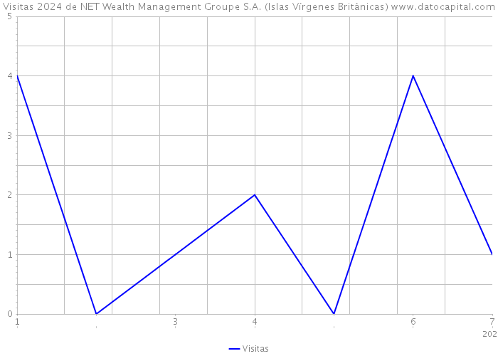 Visitas 2024 de NET Wealth Management Groupe S.A. (Islas Vírgenes Británicas) 