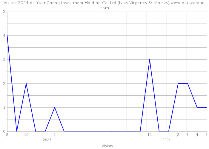 Visitas 2024 de YuanCheng Investment Holding Co. Ltd (Islas Vírgenes Británicas) 