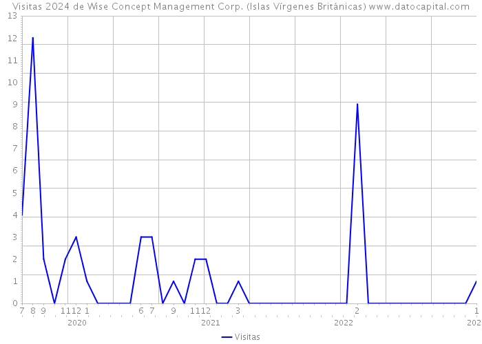 Visitas 2024 de Wise Concept Management Corp. (Islas Vírgenes Británicas) 