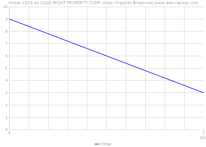 Visitas 2024 de GOLD MIGHT PROPERTY CORP. (Islas Vírgenes Británicas) 
