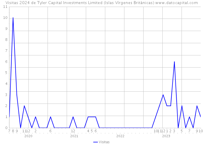 Visitas 2024 de Tyler Capital Investments Limited (Islas Vírgenes Británicas) 