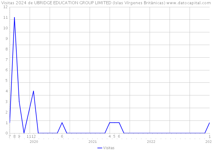 Visitas 2024 de UBRIDGE EDUCATION GROUP LIMITED (Islas Vírgenes Británicas) 