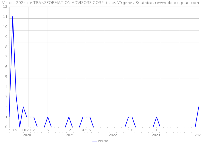 Visitas 2024 de TRANSFORMATION ADVISORS CORP. (Islas Vírgenes Británicas) 