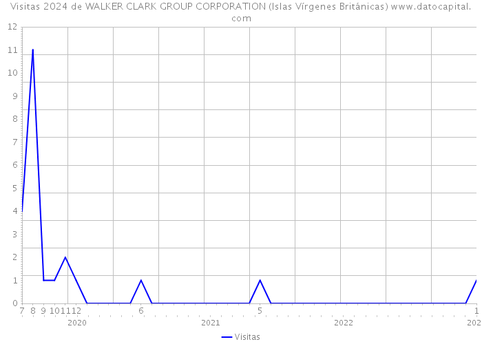 Visitas 2024 de WALKER CLARK GROUP CORPORATION (Islas Vírgenes Británicas) 