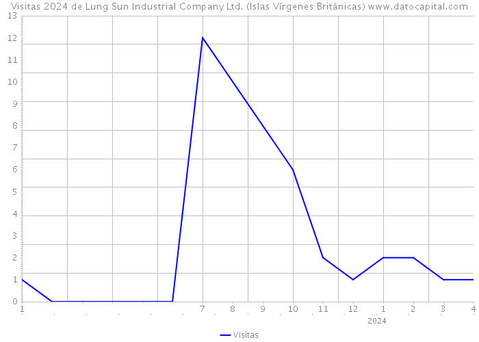 Visitas 2024 de Lung Sun Industrial Company Ltd. (Islas Vírgenes Británicas) 