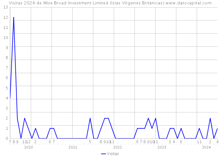 Visitas 2024 de Wise Broad Investment Limited (Islas Vírgenes Británicas) 