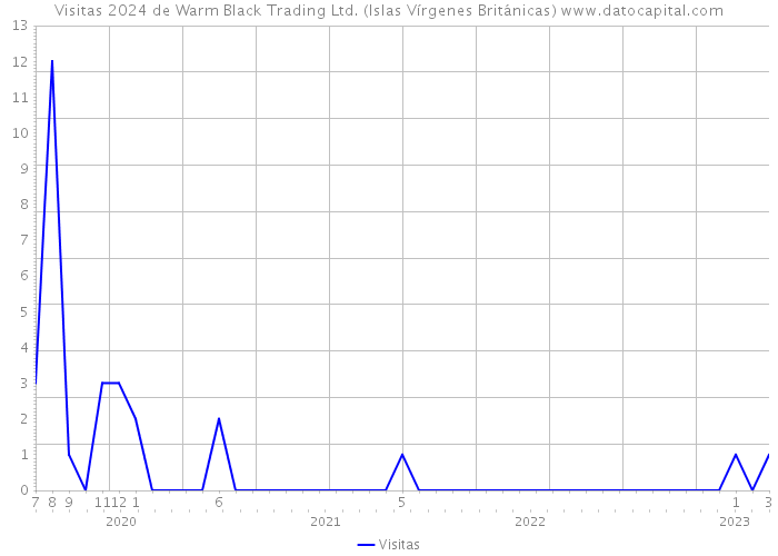 Visitas 2024 de Warm Black Trading Ltd. (Islas Vírgenes Británicas) 