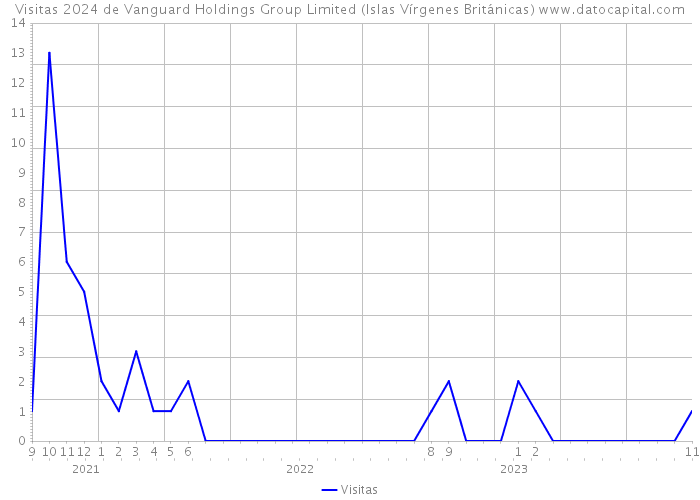 Visitas 2024 de Vanguard Holdings Group Limited (Islas Vírgenes Británicas) 