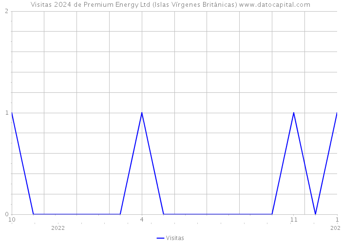Visitas 2024 de Premium Energy Ltd (Islas Vírgenes Británicas) 