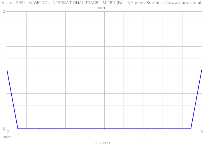 Visitas 2024 de WELDON INTERNATIONAL TRADE LIMITED (Islas Vírgenes Británicas) 