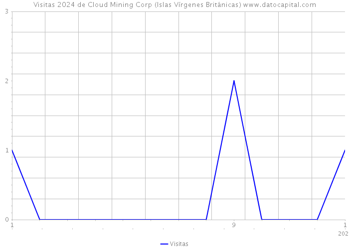 Visitas 2024 de Cloud Mining Corp (Islas Vírgenes Británicas) 