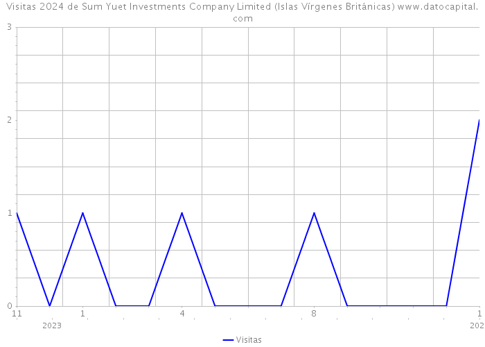 Visitas 2024 de Sum Yuet Investments Company Limited (Islas Vírgenes Británicas) 