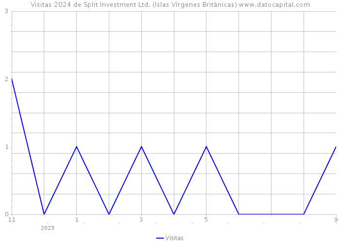 Visitas 2024 de Split Investment Ltd. (Islas Vírgenes Británicas) 