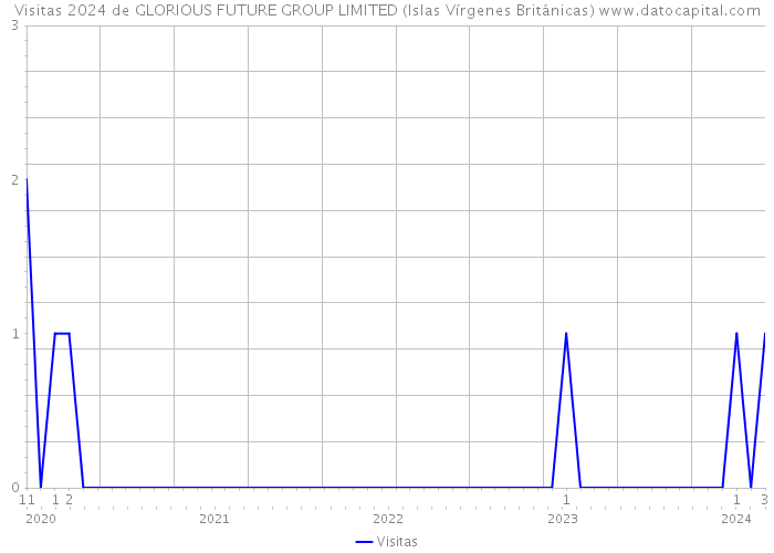 Visitas 2024 de GLORIOUS FUTURE GROUP LIMITED (Islas Vírgenes Británicas) 