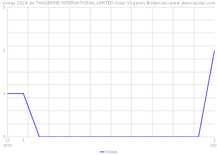 Visitas 2024 de TANGERINE INTERNATIONAL LIMITED (Islas Vírgenes Británicas) 