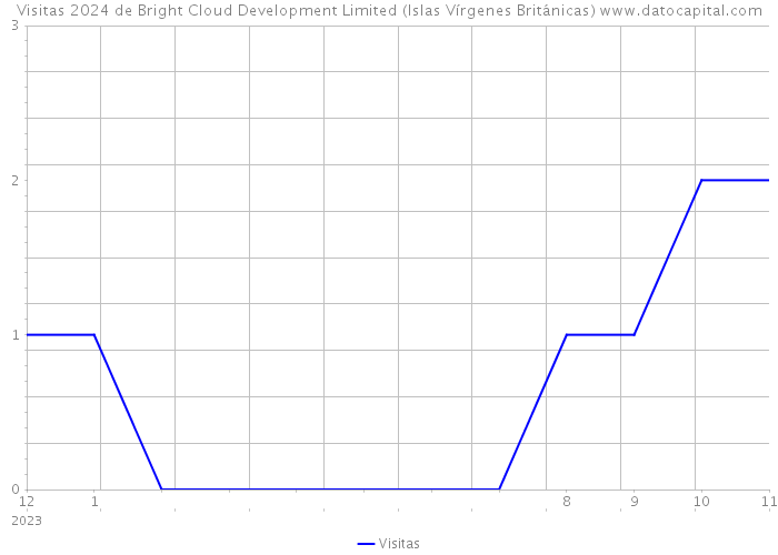 Visitas 2024 de Bright Cloud Development Limited (Islas Vírgenes Británicas) 