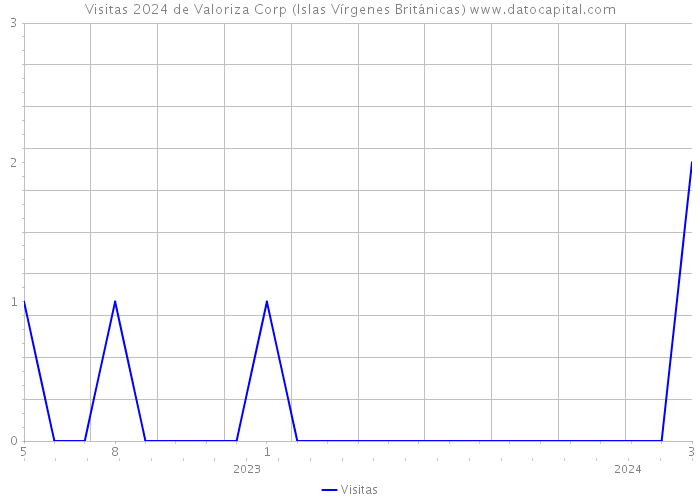 Visitas 2024 de Valoriza Corp (Islas Vírgenes Británicas) 