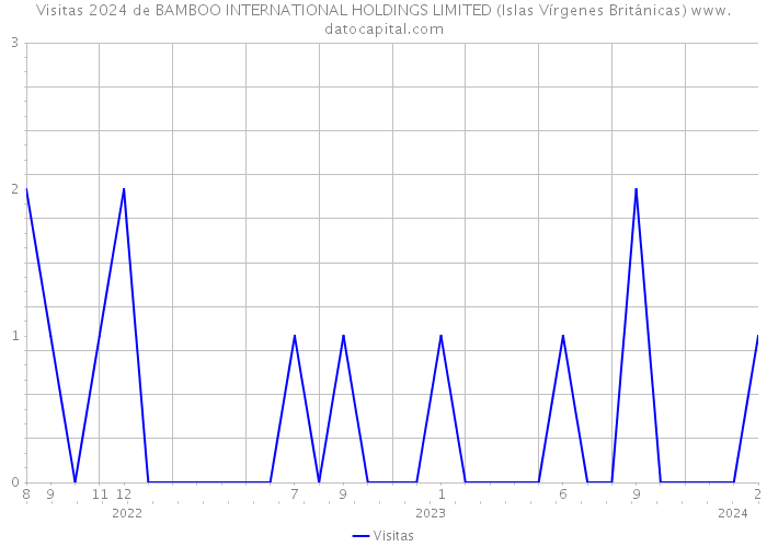 Visitas 2024 de BAMBOO INTERNATIONAL HOLDINGS LIMITED (Islas Vírgenes Británicas) 