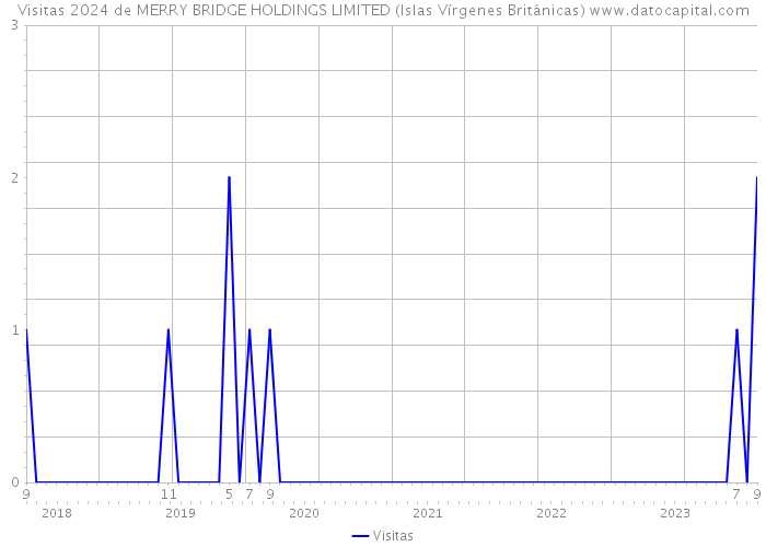 Visitas 2024 de MERRY BRIDGE HOLDINGS LIMITED (Islas Vírgenes Británicas) 