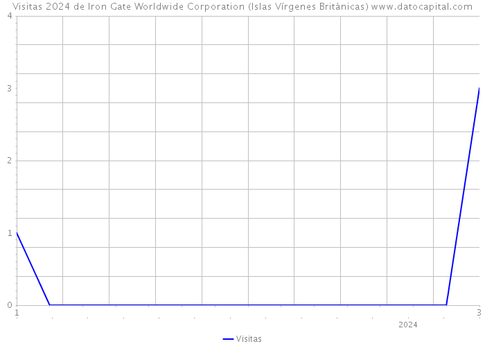 Visitas 2024 de Iron Gate Worldwide Corporation (Islas Vírgenes Británicas) 