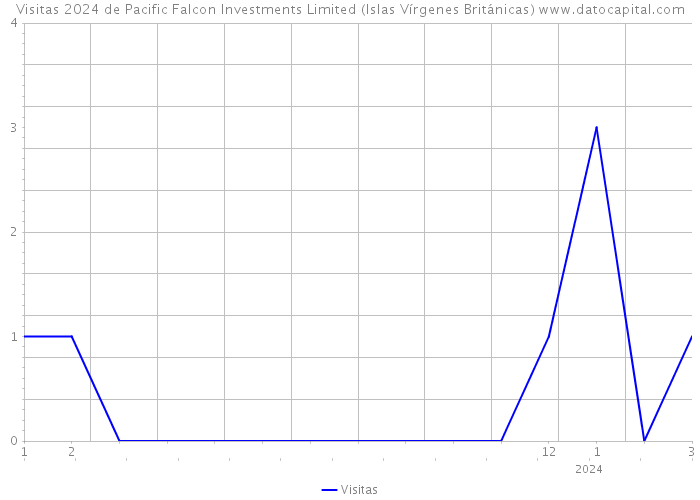 Visitas 2024 de Pacific Falcon Investments Limited (Islas Vírgenes Británicas) 